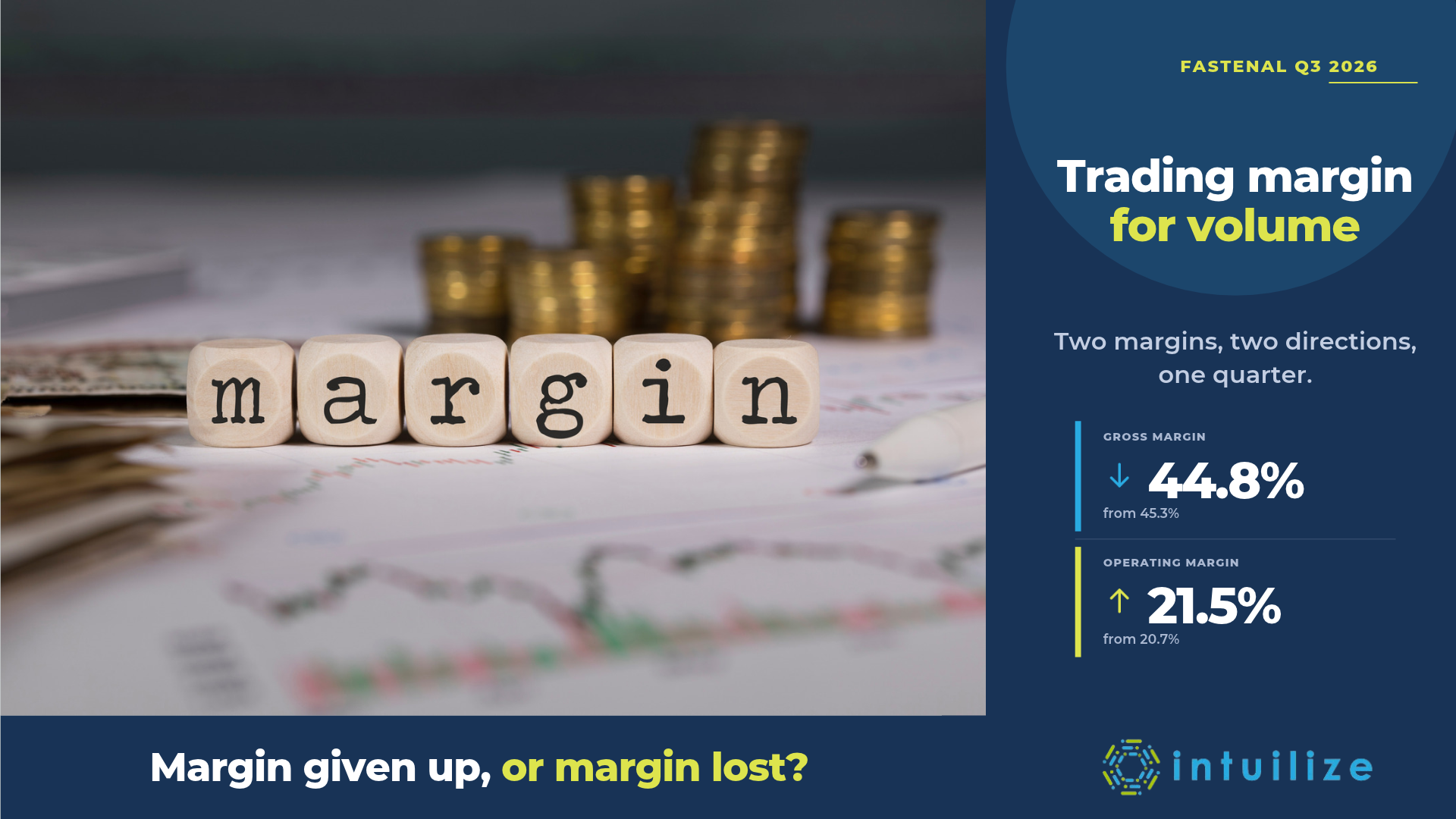 What Fastenal's Q3 Shows About Trading Margin for Volume | Intuilize